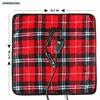 Zone Tech 12V Car Mini Heated Travel Blanklet Pad - Red Plaid view 4