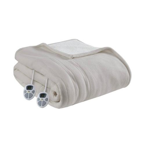 Serta Heated Fleece to Sherpa Blanket - Full / Queen