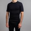 Merino Skins Unisex Short Sleeve Crew Neck - Black view 1