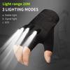 Savior Heat LED Flashlight Half Finger Cycling Gloves with Rechargeable Battery (Green Size S) view 2