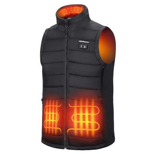 Kemimoto Men's Heated Vest with Heated Hood
