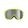 POC POCito Retina Kid's Ski Goggles Partly Sunny Silver Lens - Fluorescent Yellow/Green Frame view 1