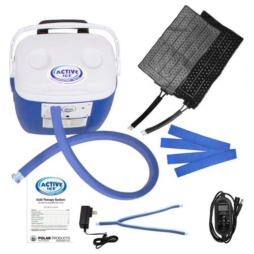 Polar Products Active Ice 3.0 Double Universal Rectangular Cold Therapy System, 16-Quart Cooling Reservoir