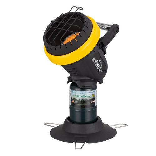 World Marketing 4,000 BTU Portable Propane Heater - Black/Yellow/Green