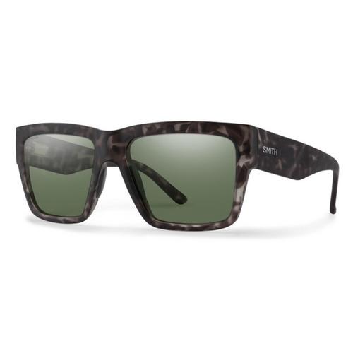 Smith Optics Lineup Sunglasses ChromaPop Polarized Gray Green - Matte Gray Tortoise Frame