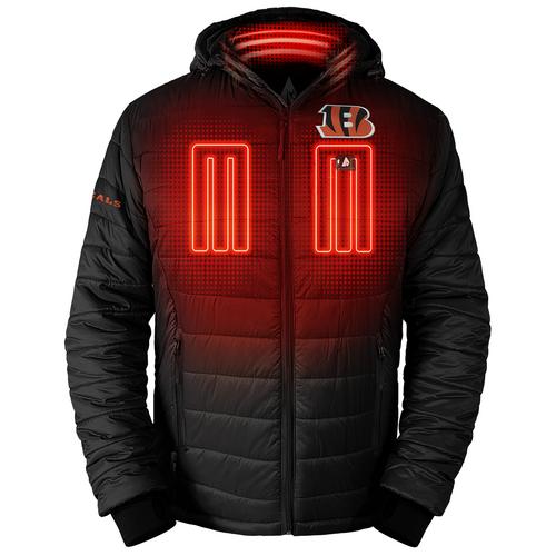 ActionHeat Cincinnati Bengals 5V Mens Puffer Battery Heated Jacket