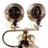World Marketing Double Burner Tank Top Heater with Tip-over Shut-off - Match Ignition/Silver view 1