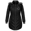 ActionHeat Baltimore Ravens 5V Women's Long Puffer Battery Heated Jacket view 1