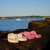 ACORN Women's Spa Thong Slippers - Azalea view 3