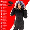 ActionHeat Cincinnati Bengals 5V Women's Long Puffer Battery Heated Jacket view 4