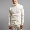 Merino Skins Unisex Long Sleeve Half Zip Front - White view 1