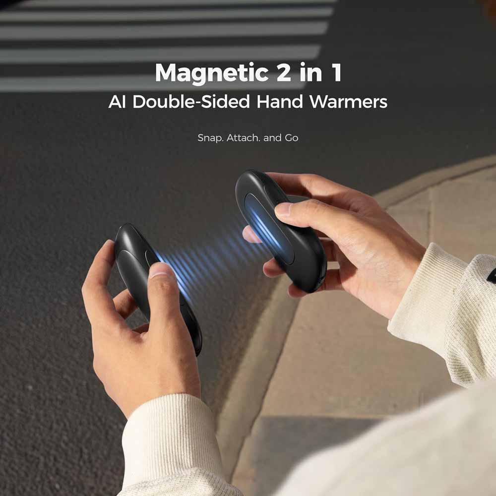 Ocoopa Hand Warmers Rechargeable 5200mAh,Tech Gifts To Raynauds,Camping,Christmas - 2 Pack