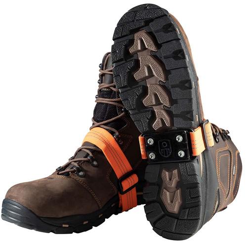 Impacto Midcleat Brass Ice Cleats Flips for Outdoor to Indoor - Black