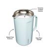 Corkcicle Pitcher - Gloss Powder Blue view 1