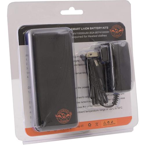 Milwaukee Leather & NexGen Universal Battery Pack and Wall Charger for Heated Jackets & Vests