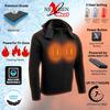 NexGen Heat Men's 'Ruffled' Soft-Shell Heated Hooded Jacket view 3