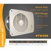 Suncourt ThruWall Room to Room Fan Hard Wire view 3