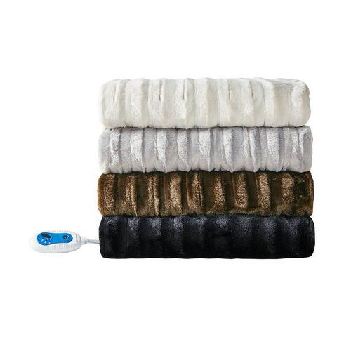 Beautyrest Heated Duke Faux Fur Heated Throw - 50