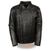 Milwaukee Leather Men's Tall Utility Pocket Vented Cruiser Jacket view 3