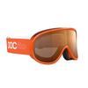 POC POCito Retina Kid's Ski Goggles Partly Sunny Light Orange Lens - Fluorescent Orange Frame view 2