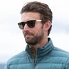 Smith Optics Lowdown Metal Sunglasses ChromaPop Polarized Gray Green - Matte Black/Silver Frame view 6