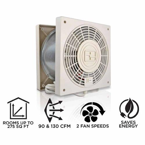 Suncourt ThruWall Room to Room Fan with Airflow Adaptors Plates
