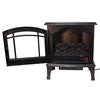World Marketing Comfort Glow The Sanibel 3-Sided Infrared Quartz Electric Stove - Black view 1