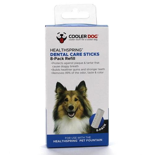 Cooler Dog Healthspring Pet Fountain Dental Stick 8-Pack Refill