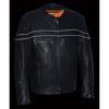 Milwaukee Leather Men's Lightweight Sporty Scooter Crossover Jacket view 3