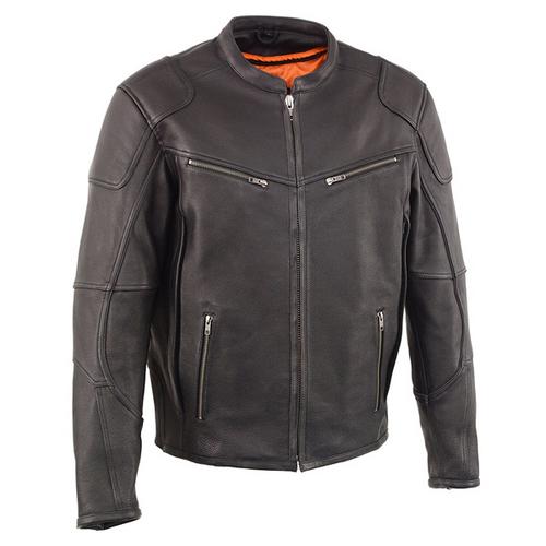 Milwaukee Leather Men's Vented Scooter Jacket with Cool Technology