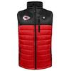 ActionHeat Kansas City Chiefs 5V Men's Colorblock Puffer Battery Heated Vest view 1