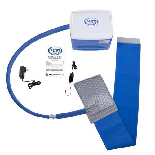 Polar Products Active Ice 3.0 Lumbar and Hip Pad Cold Therapy System with Programmable Digital Timer, 9 Quart Cooling Reservoir