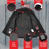 NexGen Heat Men's 'Ruffled' Soft-Shell Heated Hooded Jacket view 4