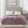 Beautyrest 100% Polyester Knitted Solid Microlight to Solid Microlight Heated Blanket - Twin view 1
