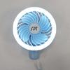 Sunpentown Rechargeable Personal Hand-Held Fan with LED Light - Blue view 2