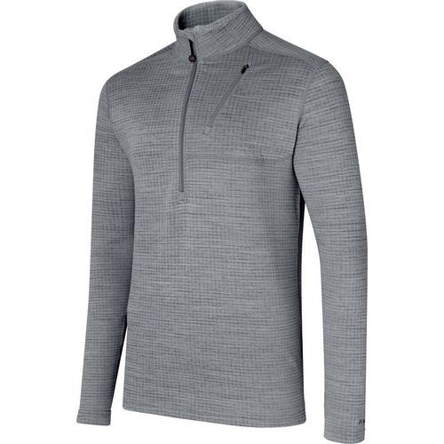Terramar Men's Ecolator 3.0 Half Zip Pullover (Black, Large)