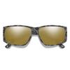 Smith Optics Monroe Peak Sunglasses ChromaPop Polarized Bronze Mirror - Matte Gray Marble Frame view 1