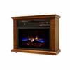 World Marketing Comfort Glow Mobile Quartz Electric Fireplace - Vintage Oak view 1
