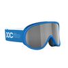 POC POCito Retina Kid's Ski Goggles Partly Sunny Silver Lens - Fluorescent Blue Frame view 2
