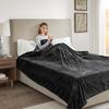 Beautyrest 100% Polyester Solid Microlight Reversible Heated Blanket - Full view 3
