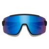 Smith Optics Wildcat Sunglasses ChromaPop Low Light Rose Blue Mirror - Matte Black Frame view 1