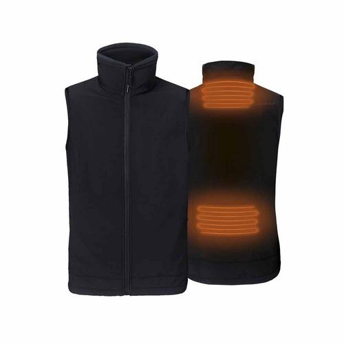 30seven Men's Heated Softshell Regular Fit Sleeveless Jacket with Extra Warm Fleece lining - 5 Volt
