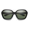 Smith Optics Whitney Sunglasses ChromaPop Polarized Gray Green - Matte Black Frame view 1