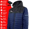 ActionHeat Denver Broncos 5V Men's Colorblock Puffer Battery Heated Jacket view 4