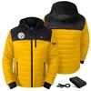 ActionHeat Pittsburgh Steelers 5V Men's Colorblock Puffer Battery Heated Jacket view 5
