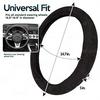Zone Tech 12V Car Steering Wheel Heated Cover - Classic Black view 4