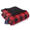 Shavel Micro Flannel The Original 7 Layers of Warmth Electric Blanket - Full/Buffalo Check Red view 1