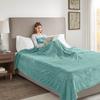 Beautyrest 100% Polyester Solid Microlight Reversible Heated Blanket - Full view 4