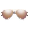 Smith Optics Langley 2 Sunglasses ChromaPop Polarized Rose Gold Mirror - Rose Gold Frame view 1