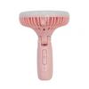 Sunpentown Rechargeable Personal Hand-Held Fan with LED Light - Pink view 2